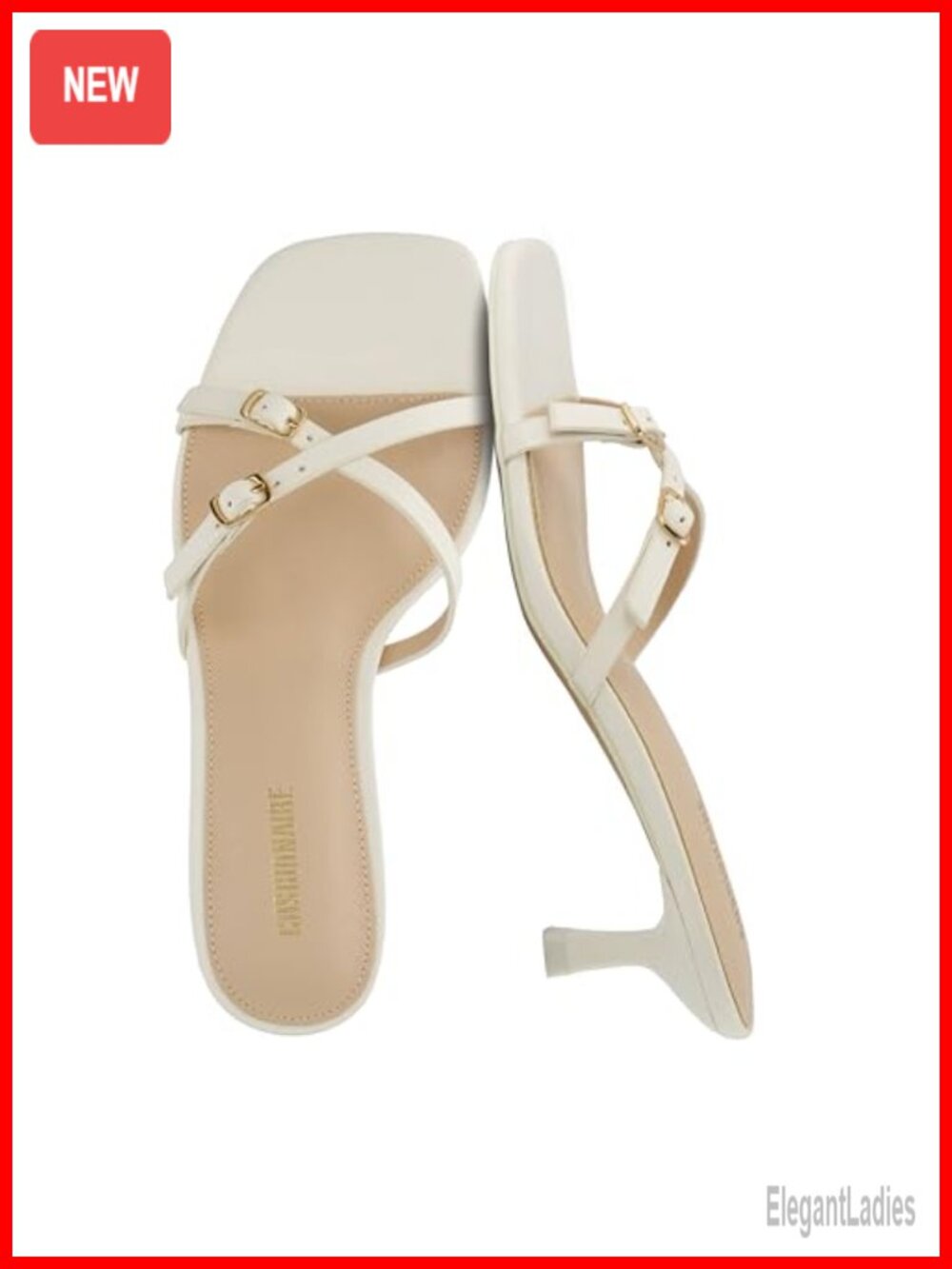 CUSHIONAIRE Milan Faux Leather Kitten Heel Strappy Sandal Women's Dressy Slide